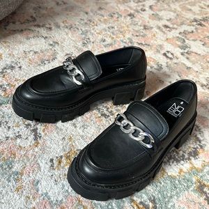 Black platform loafers 8